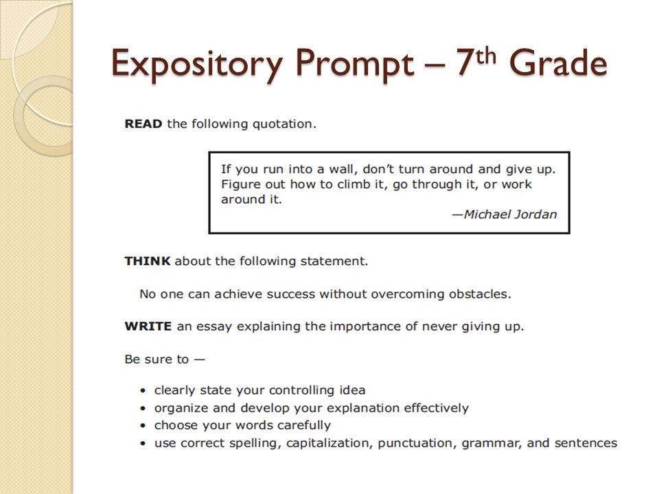 List of expository essay prompts
